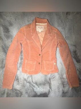 abercrombie Pinkish peach suede Blazer